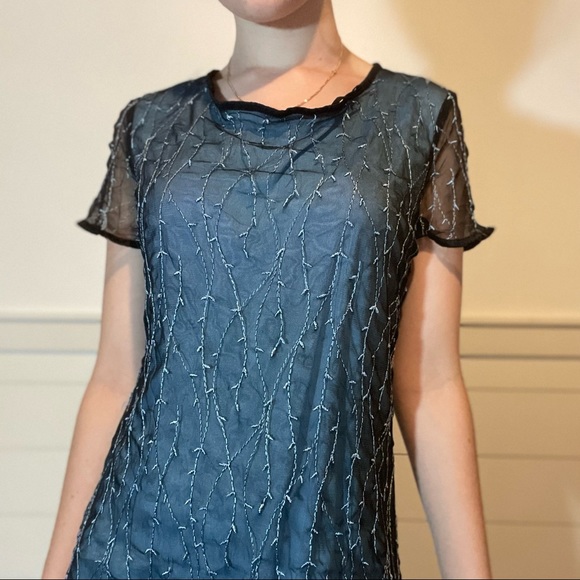 Dresses & Skirts - Fairycore tulle embroidered mini dress